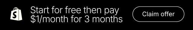 Start for free then pay $1/month for 3 months — Claim offer